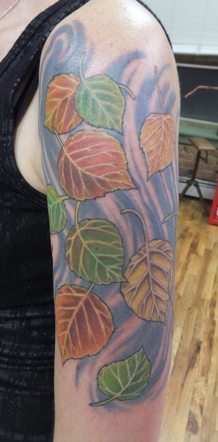 Tattoos - Aspen Leaves - 114803